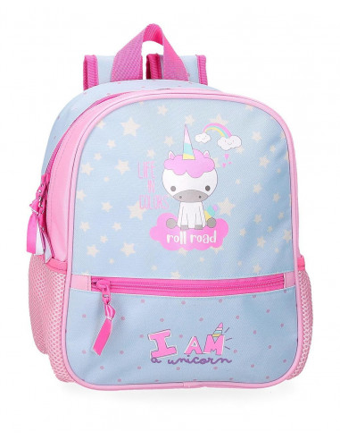 40721D2 MOCHILA ADAP. 28CM.ROLL ROAD I AM A UNICORN